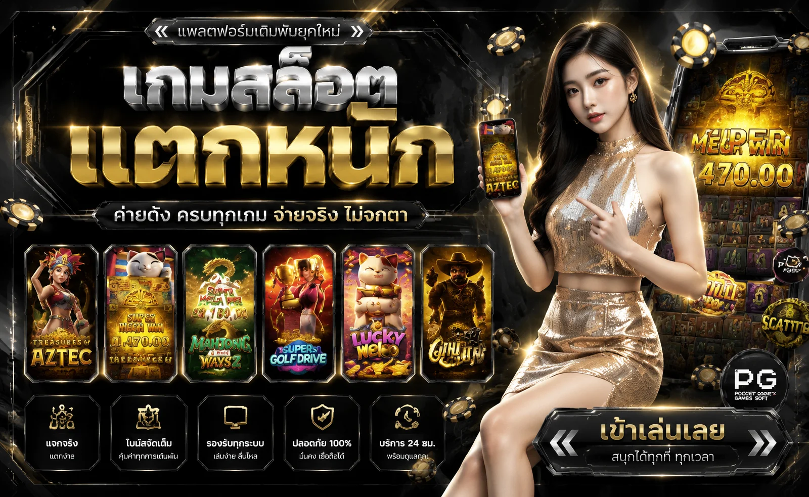 สล็อตออนไลน์เว็บตรงค่ายดังบน LUCKY GO168